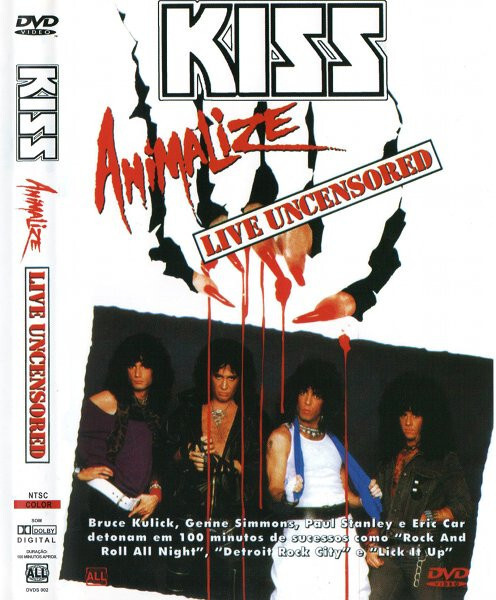 KISS (DVD) Animalize Live Uncensored EX+!!
