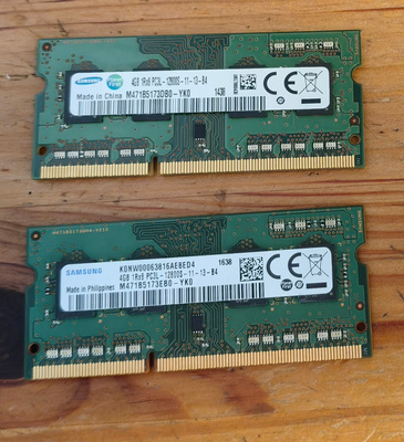 8GB DDR3 SODIMM (4GB 2kpl)