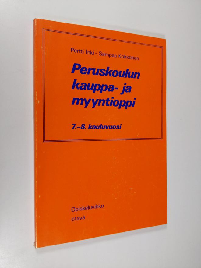Peruskoulun kauppa- ja myyntioppi 7.-8. kouluvuosi