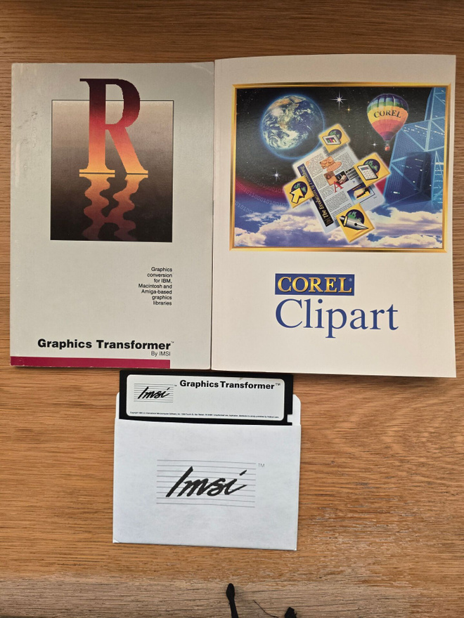 IMSI Graphics Transformer + Corel Clipart – retro paketti