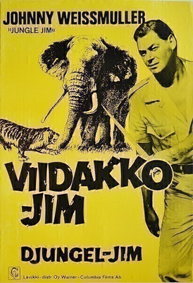Elokuvajuliste: Viidakko-Jim (Johnny Weissmüller)
