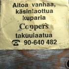 Käsintaottu kuparinen seinätaulu, vanha - pikkukuva 2