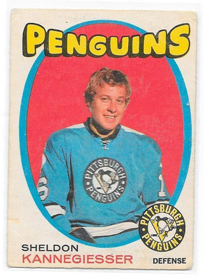 1971-72 OPC #190 Sheldon Kannegiesser Pittsburgh Penguins