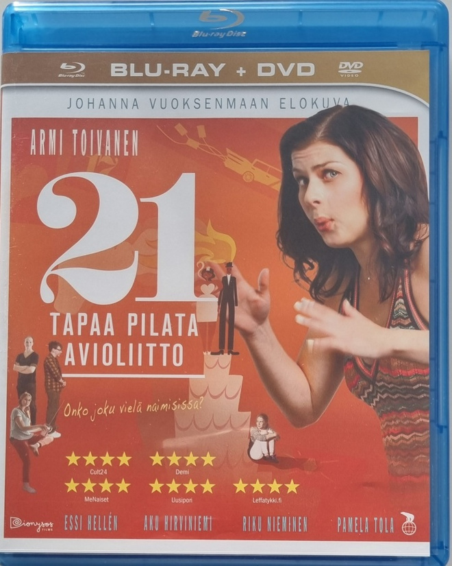 21 TAPAA PILATA AVIOLIITTO BLU-RAY + DVD