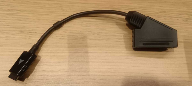 CBF Cable Slim -näyttöliitin to SCART scart