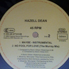 HAZEL DEAN :: MABY :: VINYYLI 12" 1988 - pikkukuva 3