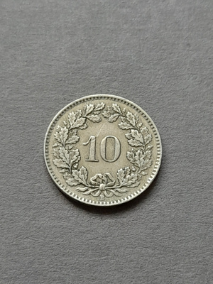 Sveitsi 10 rappen 1944 B