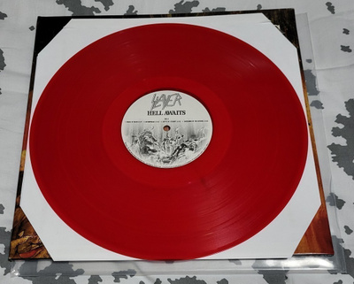 Slayer - Hell Awaits LP 2005 punainen levy