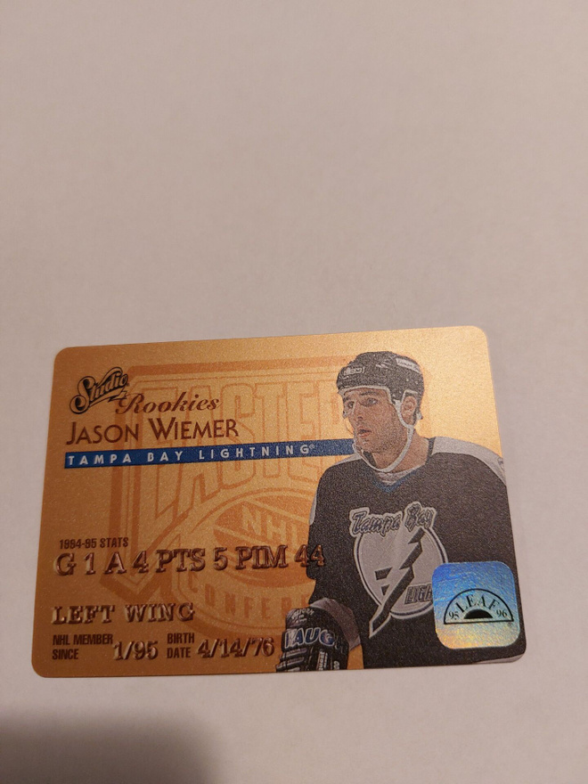 1995-96 Leaf Studio Rookies #19 Jason Wiemer