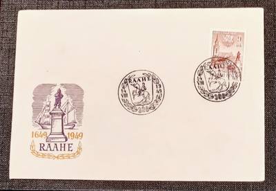 1949 FDC Raahe 300 vuotta