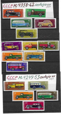 CCCP AUTOJA 2 SARJAA+6MERKKIÄ