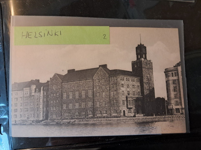 Helsinki, kulkematon vanha kortti.