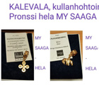 KALEVALA, MY SAAGA-heloja, kirkas  pronssi kullanhohtoinen - pikkukuva 3