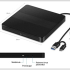 USB DVD-asema - ulkoinen DVD/CD-polttava asema #31501 - pikkukuva 4