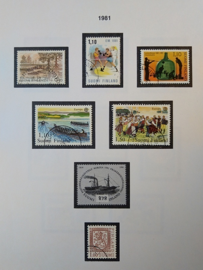 1981 Suomi postimerkki 6 kpl