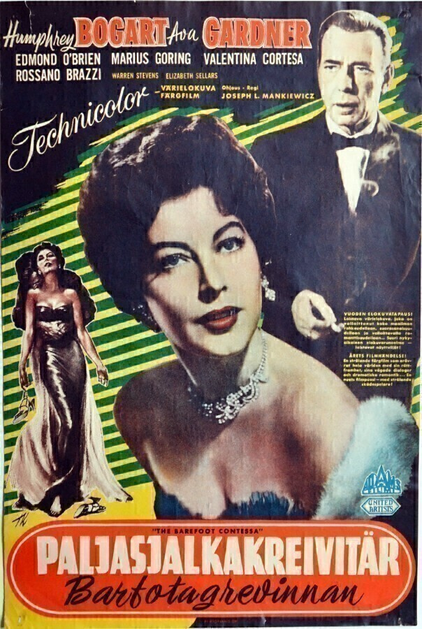 Elokuvajuliste: Paljasjalkakreivitär (Humphrey Bogart)