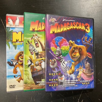 Madagascar 1-3 3DVD