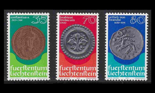 Liechtenstein 677-9 ** Rahoja (1977)