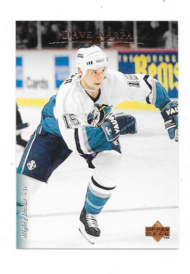 1995-96 Upper Deck #119 Dave Karpa Anaheim Mighty Ducks