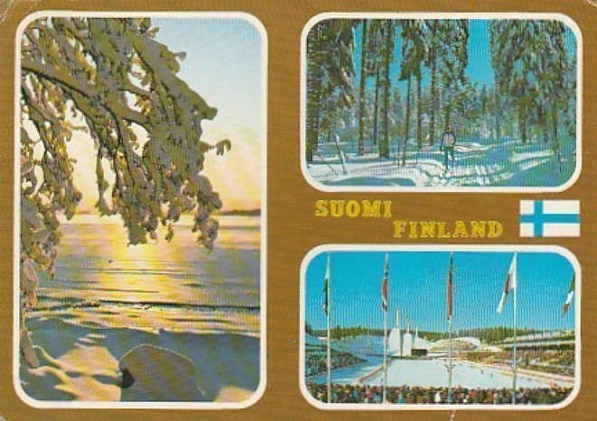 Postikortti, SUOMI, erilaisia maisemia