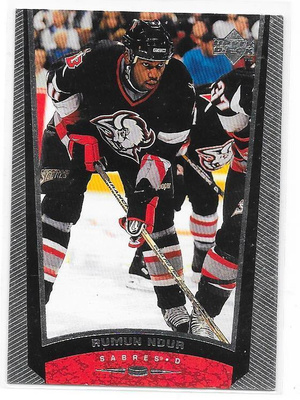 1998-99 Upper Deck #229 Rumun Ndur Buffalo Sabres gooni