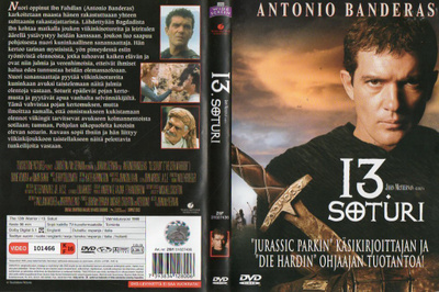 13 Soturi (63 689) k -FI- suomik. DVD antonio banderas 1999