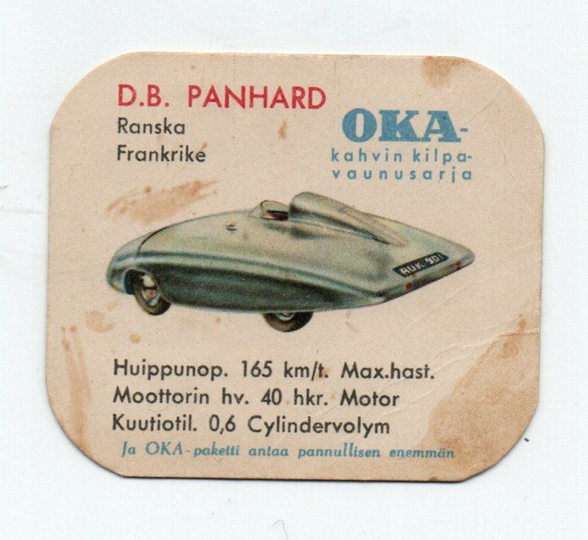 Kahvilappu OKA Kilpavaunusarja D: B. PANHARD