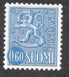 Yleismerkki 0,60mk leijona 1973 (LAPE 722) **