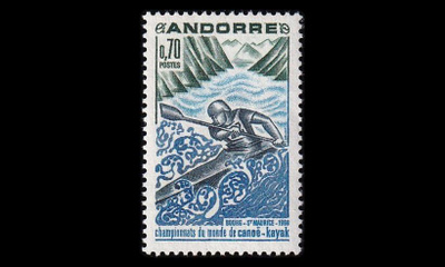 Andorra Fr 216 ** Koskimelonnan MM-kisat (1969)