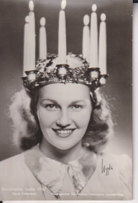 Stockholms Lucia 1947 Doris Zetterman  e32