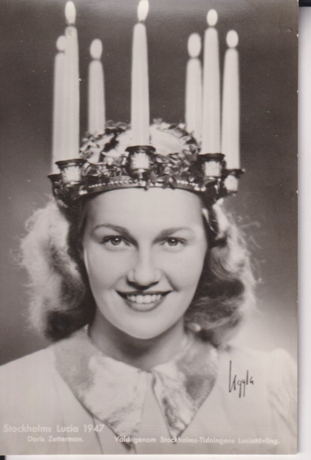 Stockholms Lucia 1947 Doris Zetterman  e32