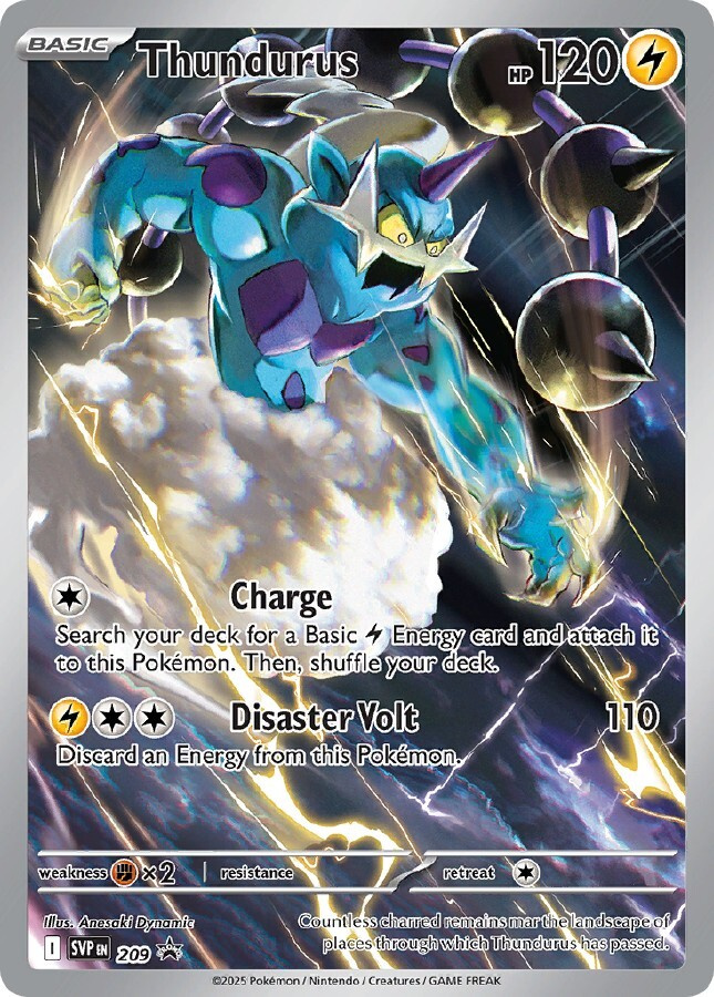 Thundurus SVP 209 - Black Star Promo - NM/M
