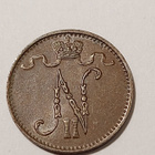 *Suomi *  1 penni  *1906*Nikolai II   Copper/Kupari *1+ - pikkukuva 2