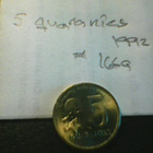 Paraguay 5 quaranies 1992, km#166a - pikkukuva 1