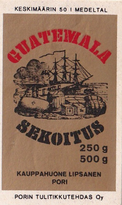 Pori, Kauppahuone Lipsanen, Guatemala sekoitus ,        s89