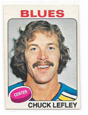 1975-76 OPC #282 Chuck Lefley St Louis Blues ex- Jokerit