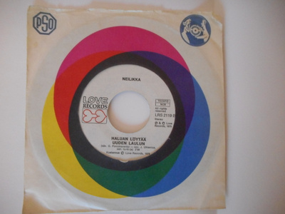 NEILIKKA -PARTISAANIVALSSI 7" Vinyyli V. 1975 Love Records