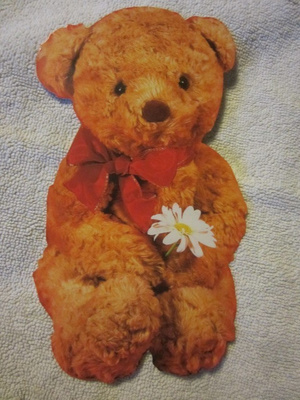 Muotoonleikattu Postikortti Teddykarhu