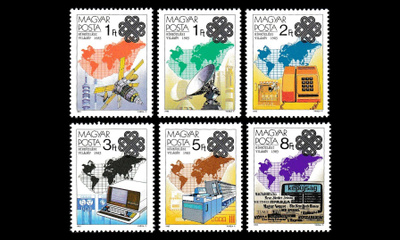 Unkari 3636-41 ** Maailman viestinnän vuosi (1983)