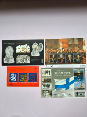 Hyväkuntoiset postituoreet postimerkki-blokit 0€ lähtöhinta!