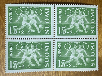 XV OLYMPIA 1952 15MK+2MK NELIÖ**