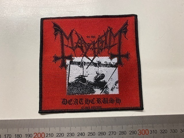 Mayhem Deathcrush hihmerkki