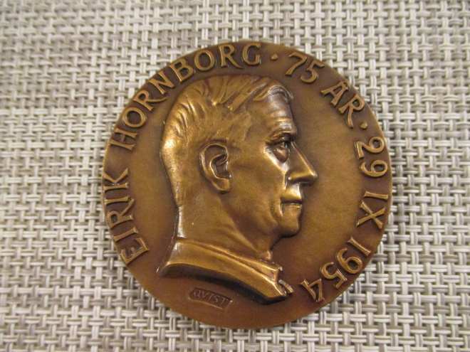 Eirik Hornborg mitali 1954  /Gerda Qvist 1954