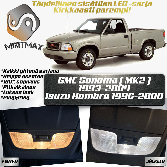 GMC Sonoma (MK2) Sisätilan LED-sarja 20-osainen