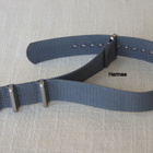 Nato 22mm harmaa - tikattu - pikkukuva 1