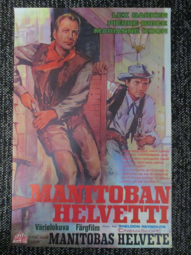 Manitoban helvetti (1965) vanha elokuvajuliste - Lex Barker