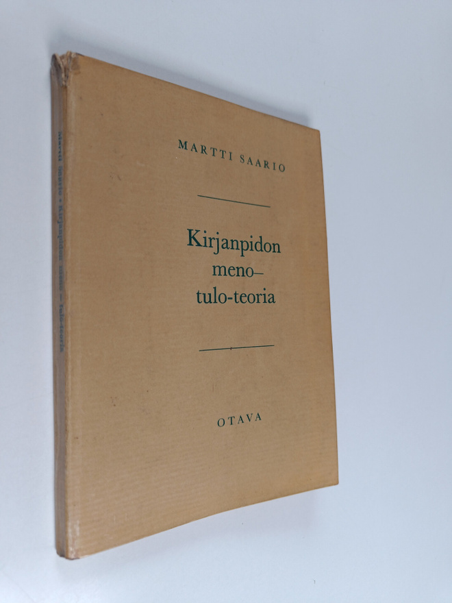 Martti Saario : Kirjanpidon meno-tulo -teoria