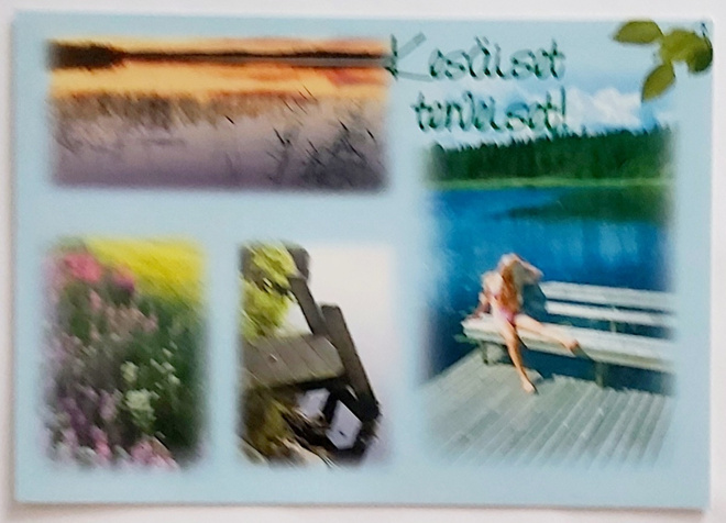 "Kesäiset terveiset" KULKEMATON POSTIKORTTI