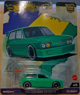 Volkswagen Brasilia Variant 3 Door Green -70 Hot Wheels 1:64