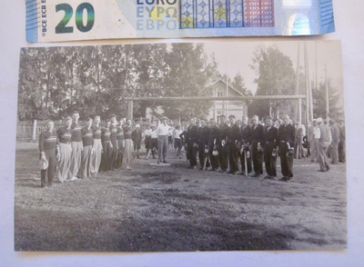 VANHA Valokuva Terijoki Pesäpallo Postikorttikoko 1930-l